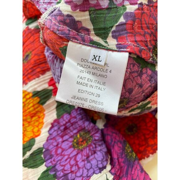 La DoubleJ Jeanne Maxi Dress Zinnie Creponne Floral Print Gown Tuckernuck XL - Picture 13 of 15